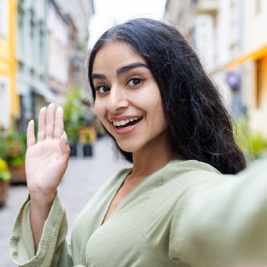 Student taking a selfie
